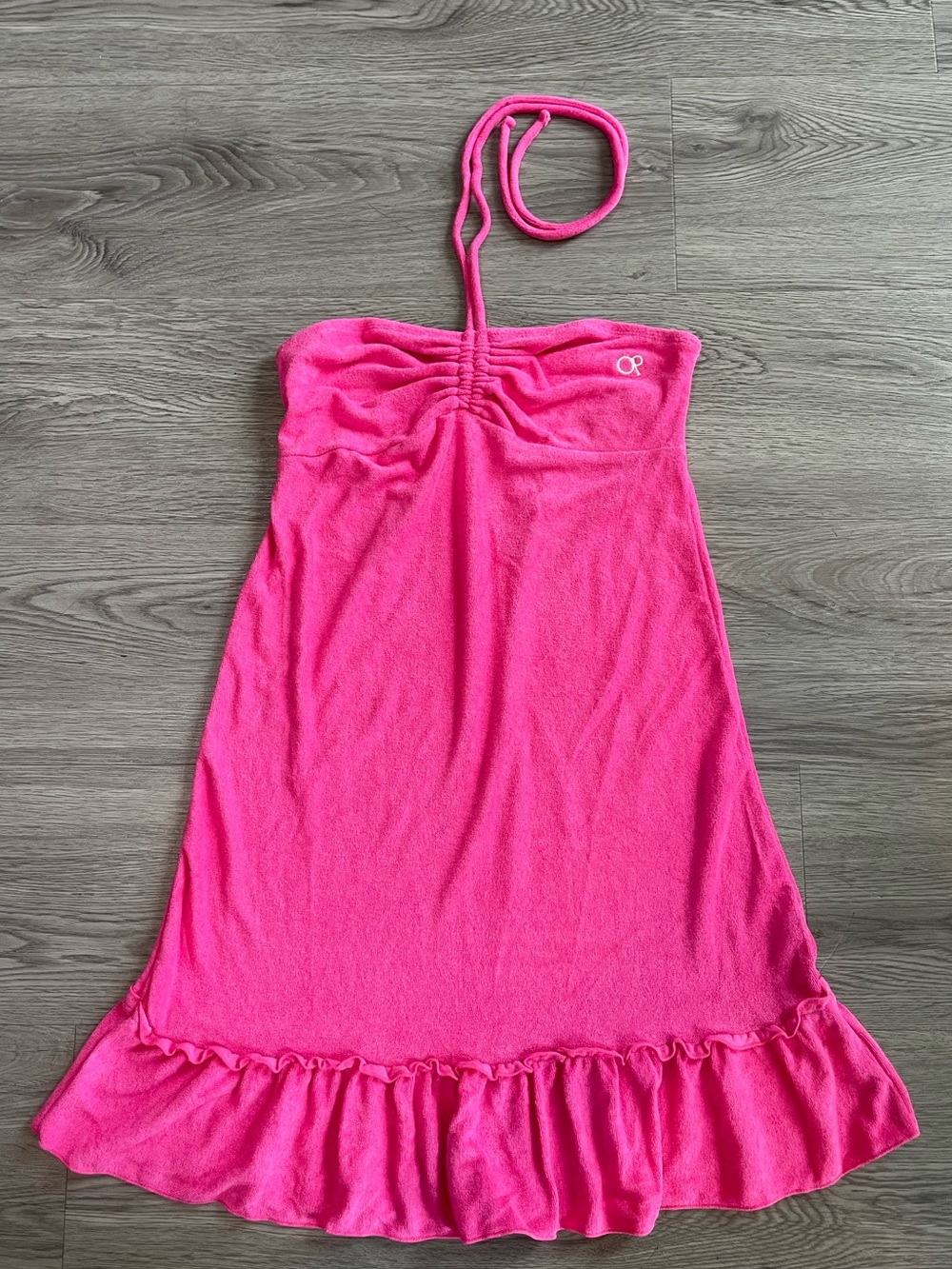 Vtg deadstock Op terry cloth dress cover up